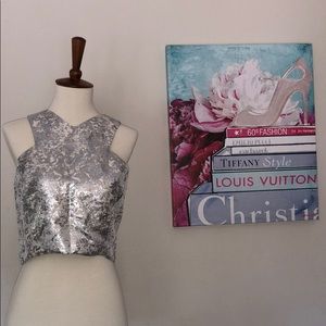 Cameron Metallic Crop Too